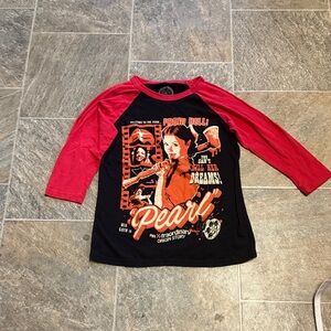 Pearl Women’s Long Sleeve Tee - Red and Black